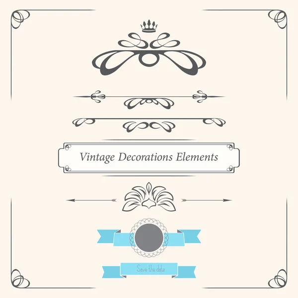 Vintage Design Elemente — Stockvektor