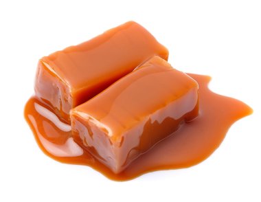 Karamelli şeker ve karamel tepesi 