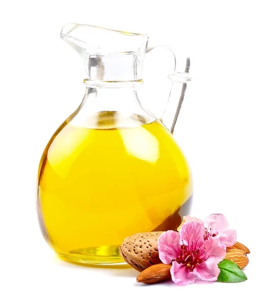 Almonds oil isolated — Stock Photo, Image