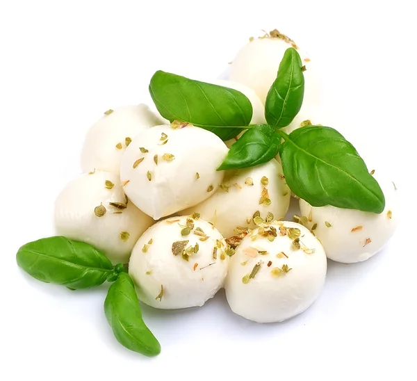 Mozzarella, elszigetelt Vértes — Stock Fotó