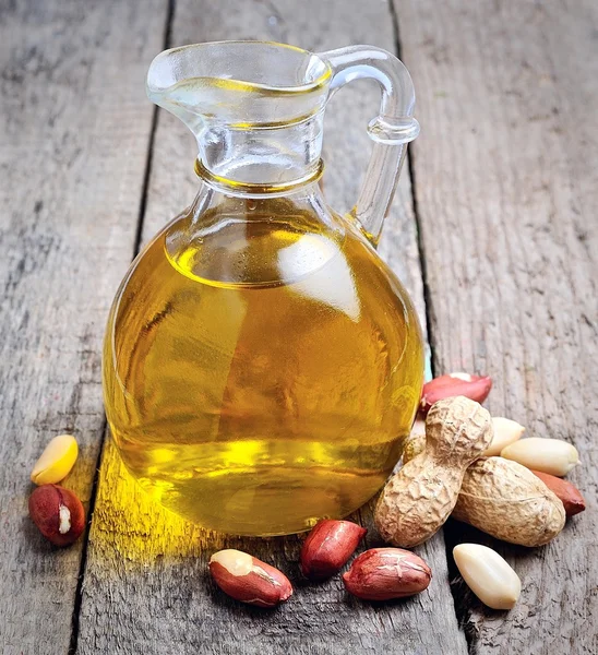 Peanut oil macro — Stock Photo, Image