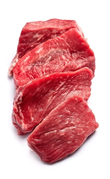 Ruwe vlees geïsoleerd — Stockfoto