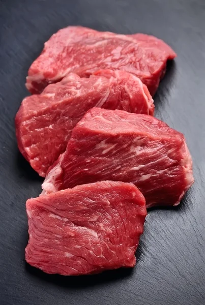 Rohes Fleisch aus nächster Nähe — Stockfoto