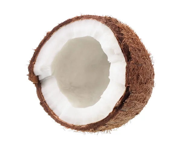 Coconut Gros Plan Sur Fond Blanc — Photo