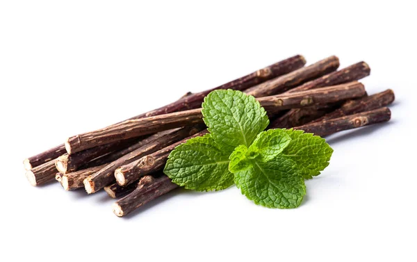 Natural Catnip Sticks White Backgrounds — Stock Photo, Image