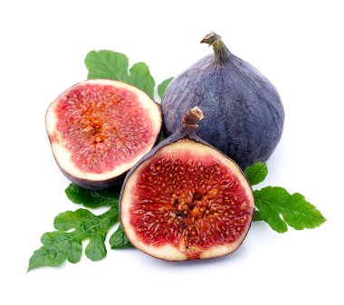 Olgun incir yaprakları ile 