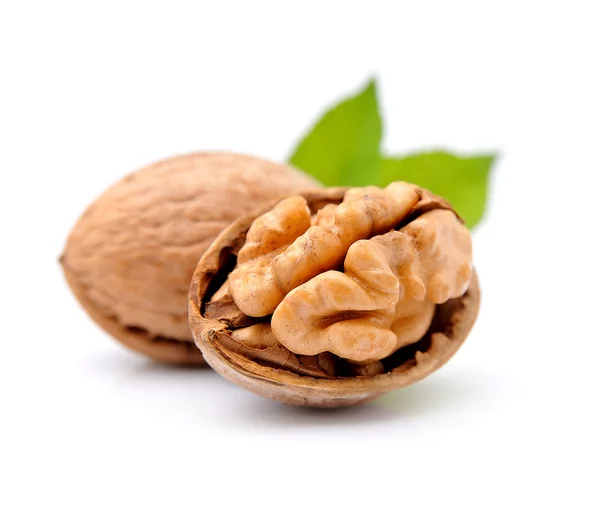 Walnuts on white background. — Stock Photo, Image