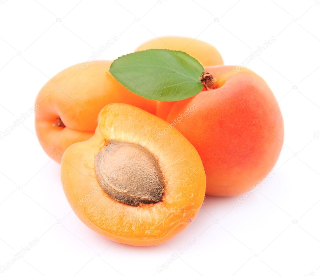 Sweet apricots fruits 