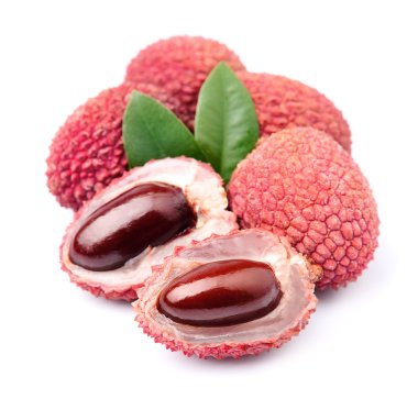 Sweet lychees fruits  clipart