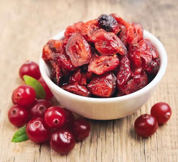 Dried cranberries close up — Stock Photo, Image