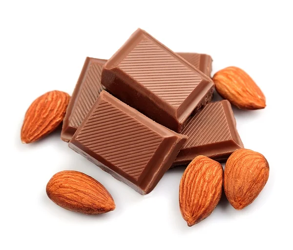 Шоколад с миндалем — стоковое фото