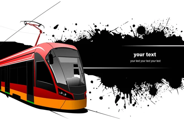 Stadstransport Svart Bakgrund Jord Metro Vektor Illustration — Stock vektor