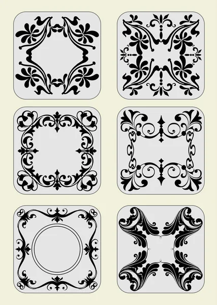 Conjunto Azulejos Cerámica Acabado Decorativo Ilustración Vectorial — Vector de stock