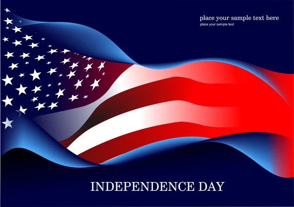 4th July  Independence day of United States of America. Ameri — Stock Vector