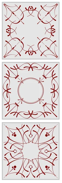 Декоративная отделка керамической плитки. Векторная иллюстрация — стоковый вектор