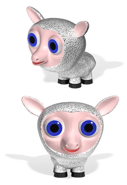 Desenhos animados de ovelha — Fotografia de Stock