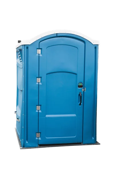 Outdoor blue public toilet — Stock Photo, Image