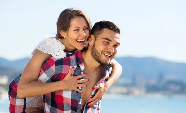 Paar verbringt Zeit miteinander — Stockfoto