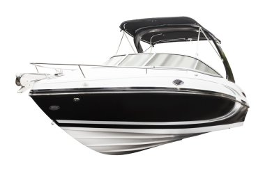 Modern motor boat. clipart