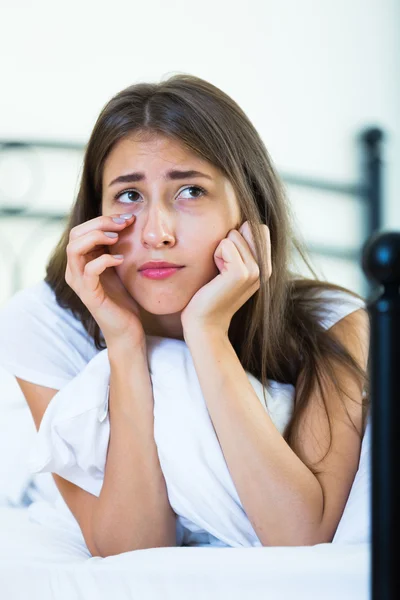 Portrait of sad teenage girl — Stock Photo, Image