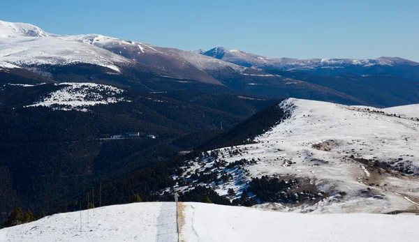 Picturesque mountains of Pyrenees in winter — Stock Photo, Image