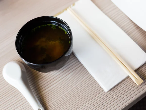 Japoneze stil supa misoshiru — Fotografie, imagine de stoc