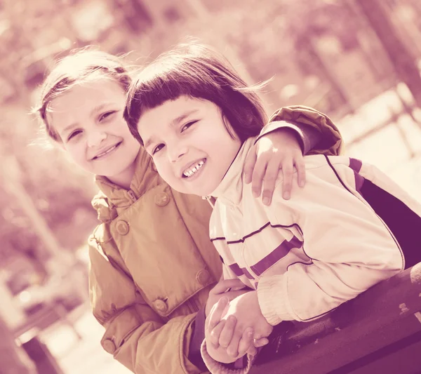 Preschool aged girls — Stock Photo, Image