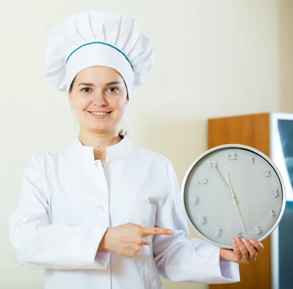 Professionella kvinnliga kock — Stockfoto