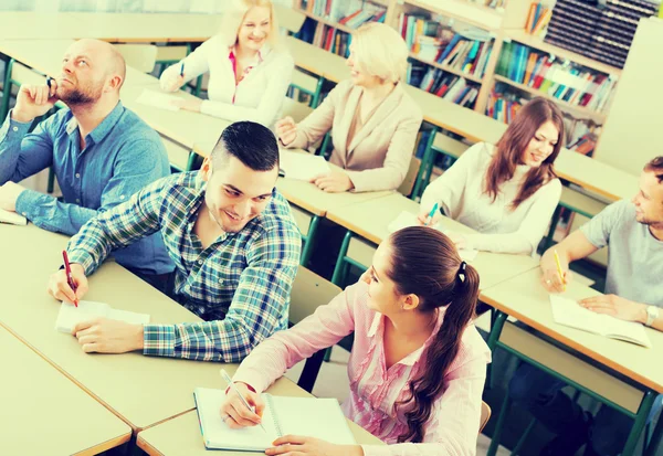 Students at extension courses — Stock Photo, Image