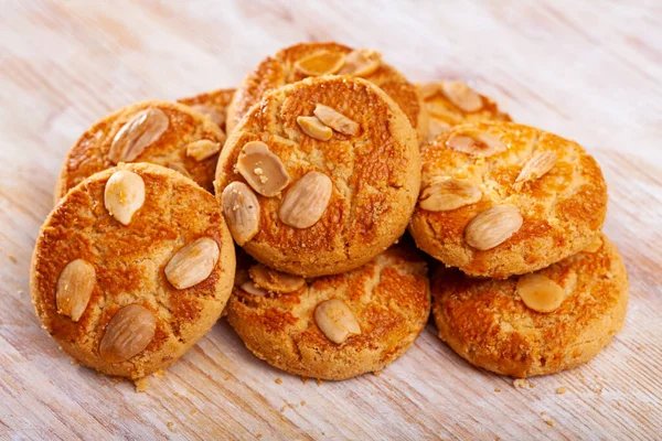 Sweet cookies with almond — Stock Photo, Image