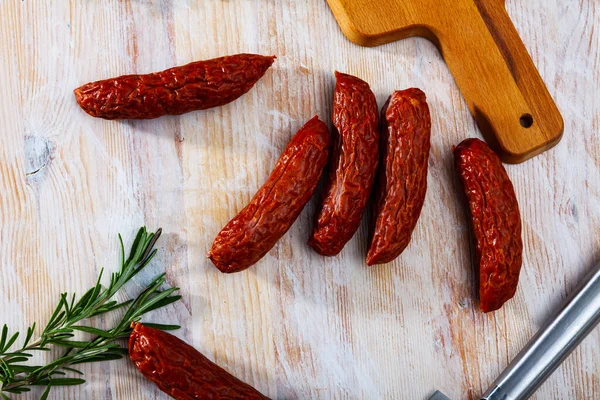 Czech dried sausage — Stock Photo, Image