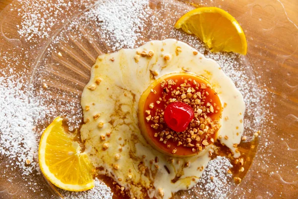 Tocino de cielo - Sobremesa clássica espanhola de ovos — Fotografia de Stock