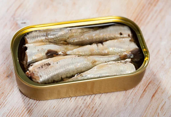Canned sardines in oil — Stock Image Canned sardines in oil Stock Picture