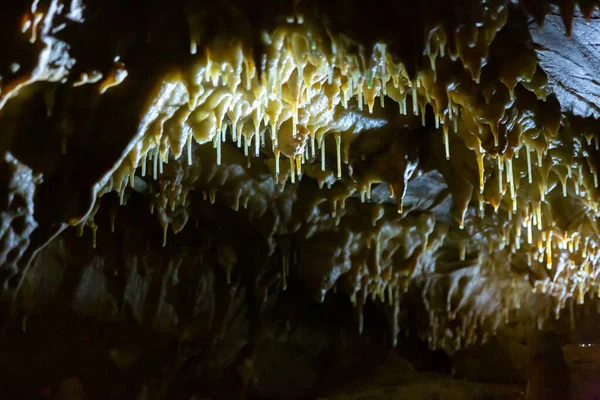 Cave of Balzarca. Moravian Karst - the famous caves of the Czech Republic, one of the most famous in Europe — Stock Photo, Image