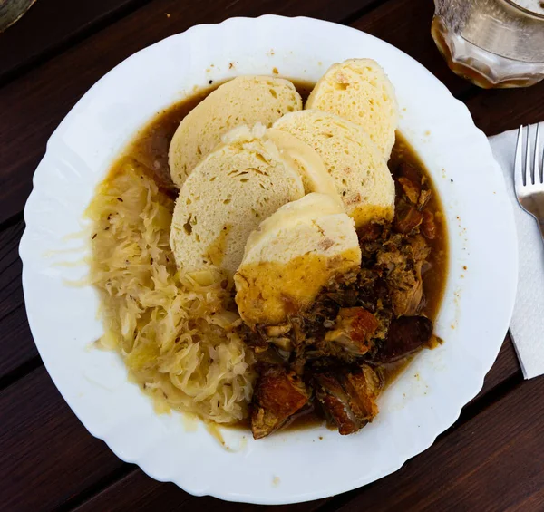 Moravsky vrabec, prato típico de checo — Fotografia de Stock
