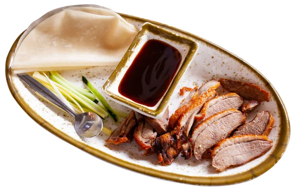 Traditioneel gerecht van de Chinese keuken is heerlijk Peking eend — Stockfoto