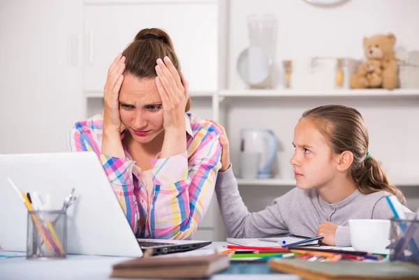 Worried young women thinking about problems — Stock Photo, Image