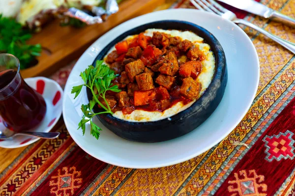 Turkish Food Hunkar Begendi — Stock Photo, Image