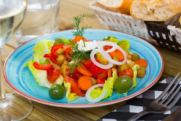 Salade de légumes cuits au four — Photo