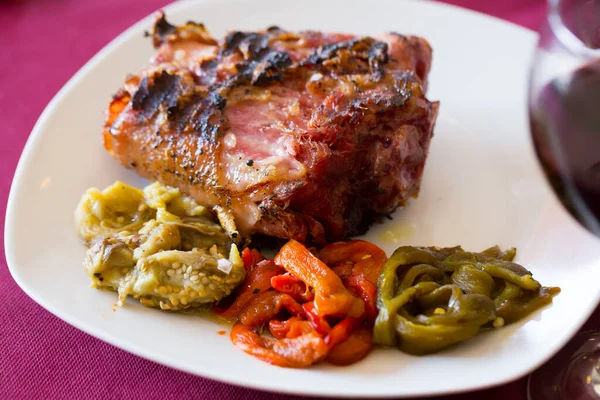 Grilled pork shank — Stock Photo, Image