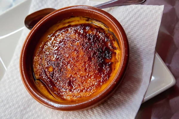 İspanyol tatlı Crema catalana — Stok fotoğraf