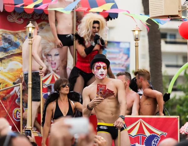 Gay pride-parade in sitges. Catalonië — Stockfoto