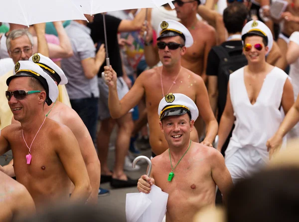 Gay orgulho desfile no sitges — Fotografia de Stock