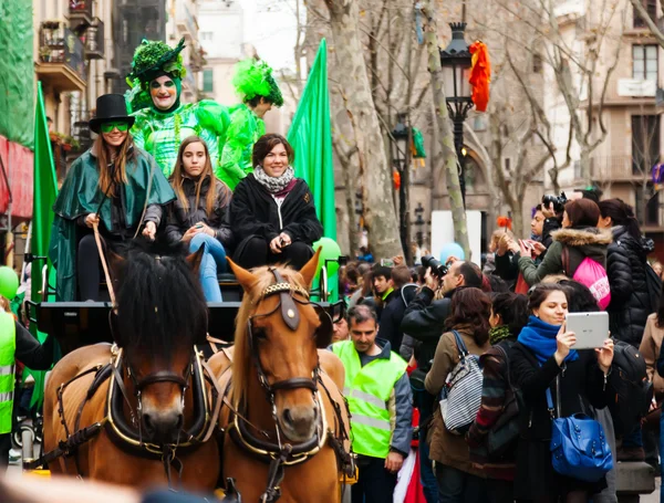 De parade van de koning van het carnaval — Stockfoto