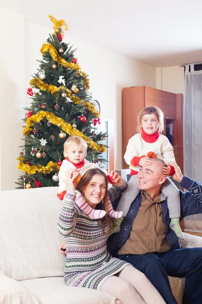 Portrait of happy family — Stock Photo, Image