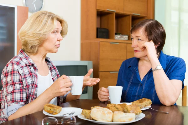 Two aged woman — Stock Photo, Image