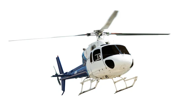 Helikopter med arbetande propeller — Stockfoto