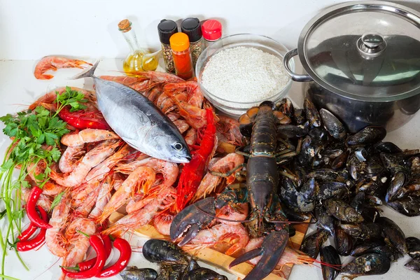 Productos marinos frescos — Foto de Stock