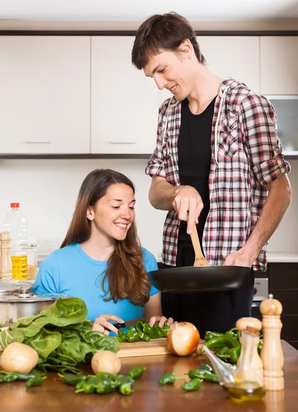 Gotowanie dla par — Zdjęcie stockowe
