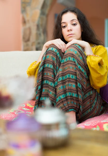 Triest vrouw — Stockfoto